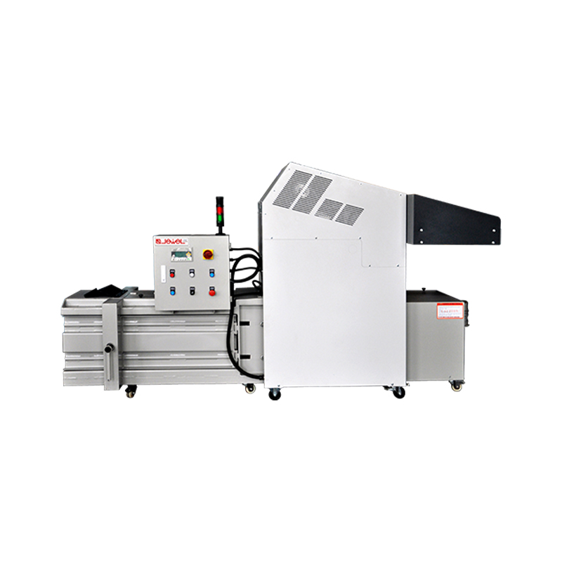 مكبس بالات أفقي صغير شبه أوتوماتيكي (آلة تقطيع وتكديس متكاملة)